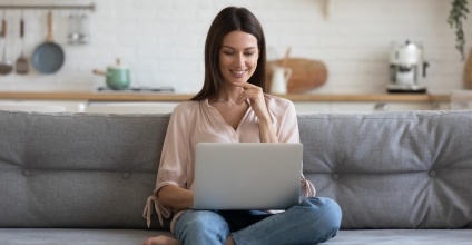 Woman on Couch